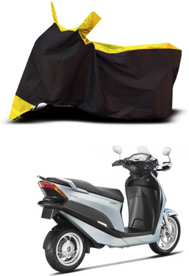 VESMEI Two Wheeler Cover for Hero(Leap Hybrid SES, Yellow)