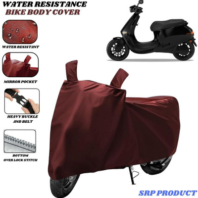 SRP PRODUCT Waterproof Two Wheeler Cover for Ola(Electric, Maroon)