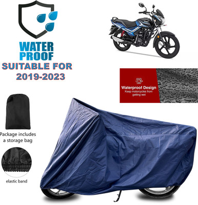 PAGORA Waterproof Two Wheeler Cover for TVS(Star City Plus BS6, Blue)