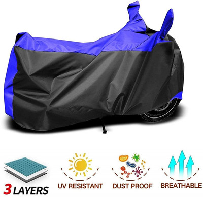 Mdstar Waterproof Two Wheeler Cover for TVS(Apache RTR 160, Blue)