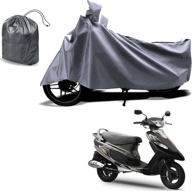 Autoinnovation Waterproof Two Wheeler Cover for TVS(Scooty Pep Plus, Grey)