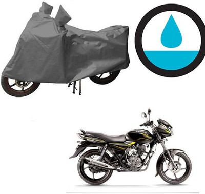 DeepShakshi AUTOMOTIVE Waterproof Two Wheeler Cover for Bajaj(Discover 100 DTS-i, Grey)