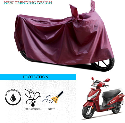 ANTHUB Waterproof Two Wheeler Cover for Hero(Duet 125CC, Maroon)