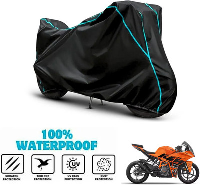 ANTHUB Waterproof Two Wheeler Cover for KTM(RC 390, Black)
