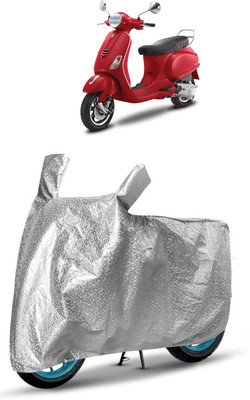 J S R Waterproof Two Wheeler Cover for Vespa(VXL 125 BS6, Silver)