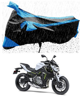 MWBB Two Wheeler Cover for Kawasaki(Z650, Blue, Black)