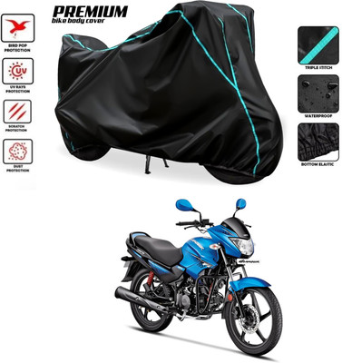 GOSHIV-car and bike accessories Waterproof Two Wheeler Cover for Hero(Glamour Programmed FI BS6, Black)