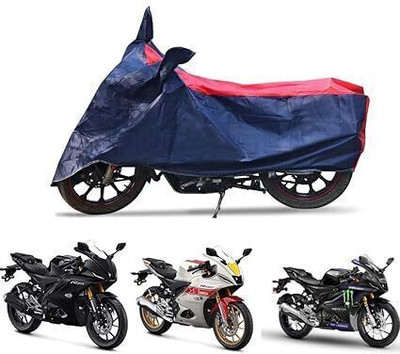 KANISHA ENTERPRISES Waterproof Two Wheeler Cover for Yamaha(R15 V3, Red, Blue)
