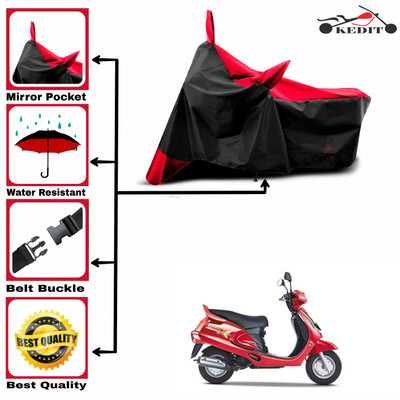 AASHTIK MART Two Wheeler Cover for Mahindra(Duro DZ, Red, Black)