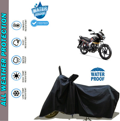AutoGalaxy Waterproof Two Wheeler Cover for Mahindra(Centuro XT, Black)
