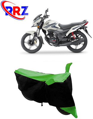 RRZ Waterproof Two Wheeler Cover for Honda(CB Shine SP, Black, Green)