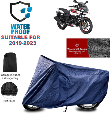 PAGORA Waterproof Two Wheeler Cover for Bajaj(Pulsar 220F, Blue)