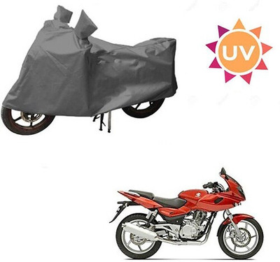 MMSSTAR Waterproof Two Wheeler Cover for Bajaj(Pulsar 220 DTS-i, Grey)