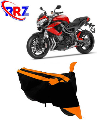 RRZ Waterproof Two Wheeler Cover for Benelli(TNT R, Black, Orange)