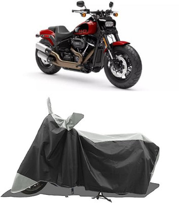 GROFATIK Two Wheeler Cover for Harley Davidson(Street Bob, Grey)