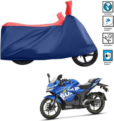 PAGORA Waterproof Two Wheeler Cover for Suzuki(Gixxer SF 150, Red)