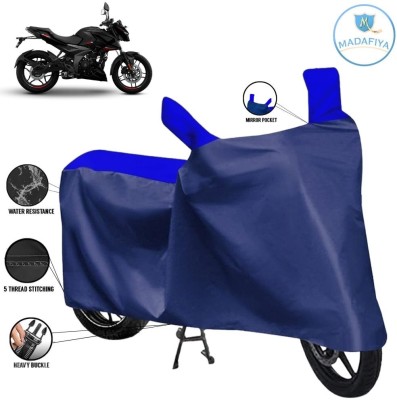 MADAFIYA Waterproof Two Wheeler Cover for Bajaj(Pulsar NS 160, Blue, Multicolor)