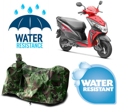 AUTOCAD Waterproof Two Wheeler Cover for Honda(Dio, Green)