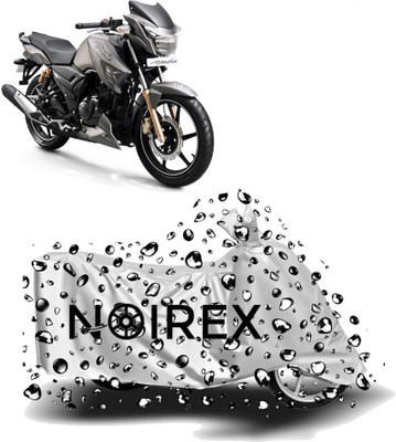 NOIREX Two Wheeler Cover for TVS(Apache RTR 180, Silver)