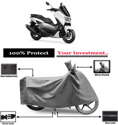 Amexride Two Wheeler Cover for Yamaha(NMax 155, Grey)