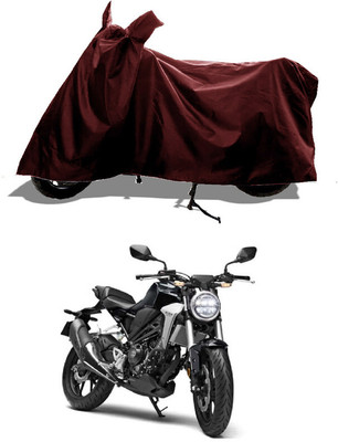 GROFATIK Two Wheeler Cover for Honda(CB300R, Maroon)