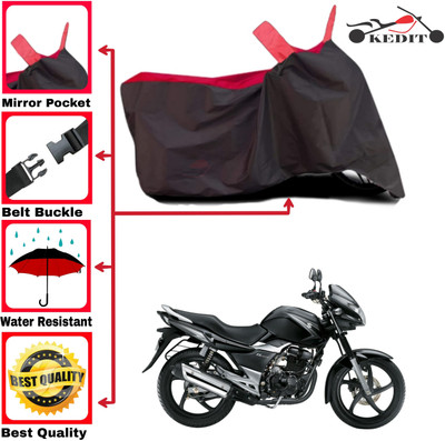 AASHTIK MART Two Wheeler Cover for Suzuki(GS, Red, Black)