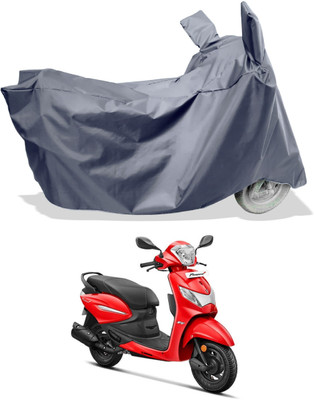 Amexride Two Wheeler Cover for Hero(MotoCorp Pleasure Plus, Grey)