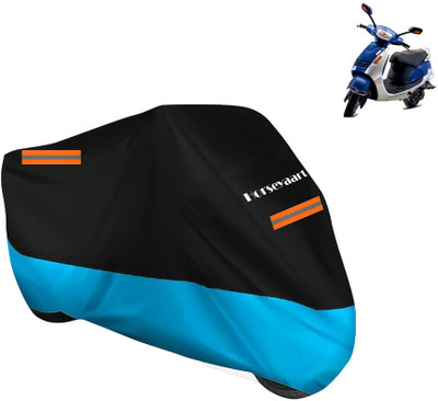Horseyaart Waterproof Two Wheeler Cover for Kinetic(Nova, Blue)