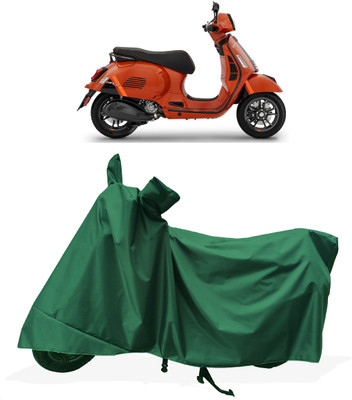 Tricway Two Wheeler Cover for Vespa(GTS Super 300, Green)