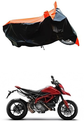 VESMEI Two Wheeler Cover for Ducati(Hypermotard, Orange)