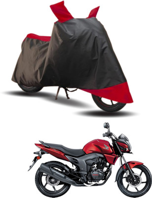 KEDIT Two Wheeler Cover for Honda(CB Twister, Red, Black)