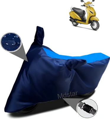 Mdstar Waterproof Two Wheeler Cover for Honda(Activa 5G, Blue)