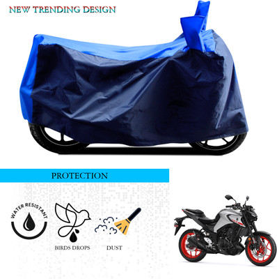 ANTHUB Waterproof Two Wheeler Cover for Yamaha(MT-03, Black, Blue)