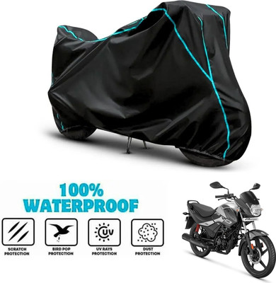 ANTHUB Waterproof Two Wheeler Cover for Hero(Passion Pro i3S, Black)