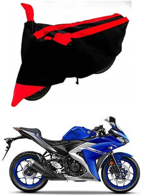 AutoGalaxy Waterproof Two Wheeler Cover for Yamaha(YZF R15S, Red, Black)