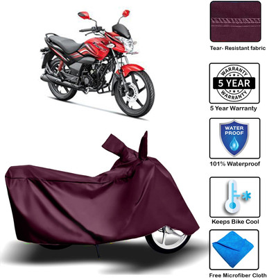 MISSION COLLECTION Waterproof Two Wheeler Cover for Hero(Passion Xpro, Maroon)