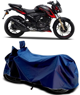 KEDIT Two Wheeler Cover for TVS(Apache RTR 200, Blue)