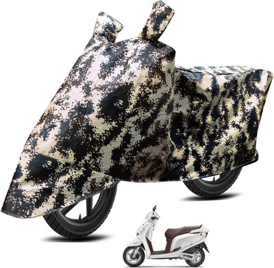 Euro Care Waterproof Two Wheeler Cover for Honda(Aviator, Silver)