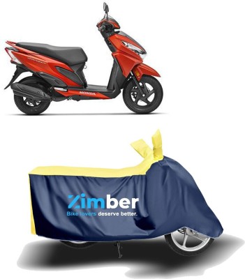 ZIMBER Two Wheeler Cover for Honda(Grazia, Yellow, Blue)