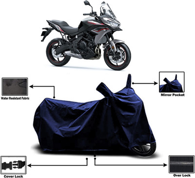 Amexride Two Wheeler Cover for Kawasaki(Versys 650 BS6, Blue)