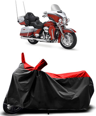 MMSSTAR Waterproof Two Wheeler Cover for Harley Davidson(CVO Limited, Red, Black)