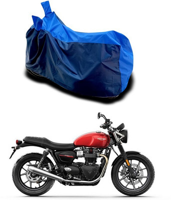 Mdstar Waterproof Two Wheeler Cover for Triumph(BS6, Blue)