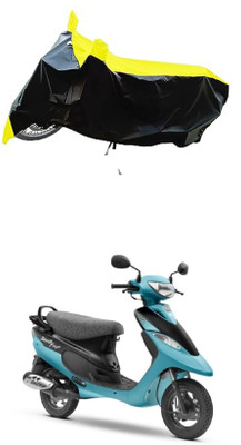 VESMEI Two Wheeler Cover for TVS(Pep+ BS6, Yellow)