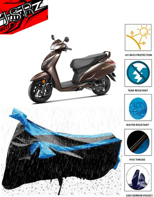 J S R Waterproof Two Wheeler Cover for Honda(Activa 6G, Blue)