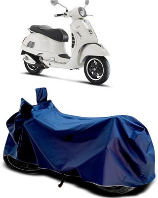 AASHTIK MART Two Wheeler Cover for Vespa(GTS Super 125 BS6, Blue)
