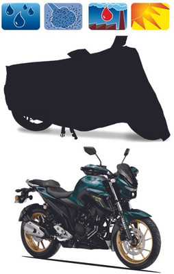 Mdstar Waterproof Two Wheeler Cover for Yamaha(FZ S FI (V 2.0) BS6, Black)