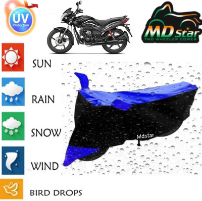 Mdstar Waterproof Two Wheeler Cover for Honda(Electric Optima DX BS6, Blue)