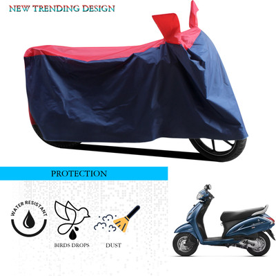 ANTHUB Waterproof Two Wheeler Cover for Honda(Activa 3G, Black, Red)