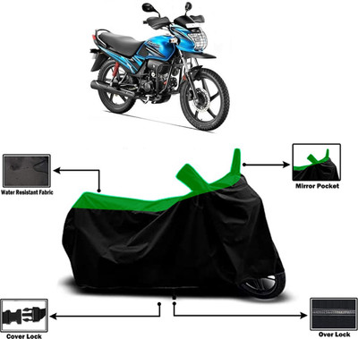 Amexride Two Wheeler Cover for Hero(Passion Pro TR, Green)