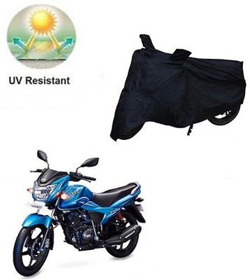 MMSSTAR Waterproof Two Wheeler Cover for TVS(Victor New, Black)